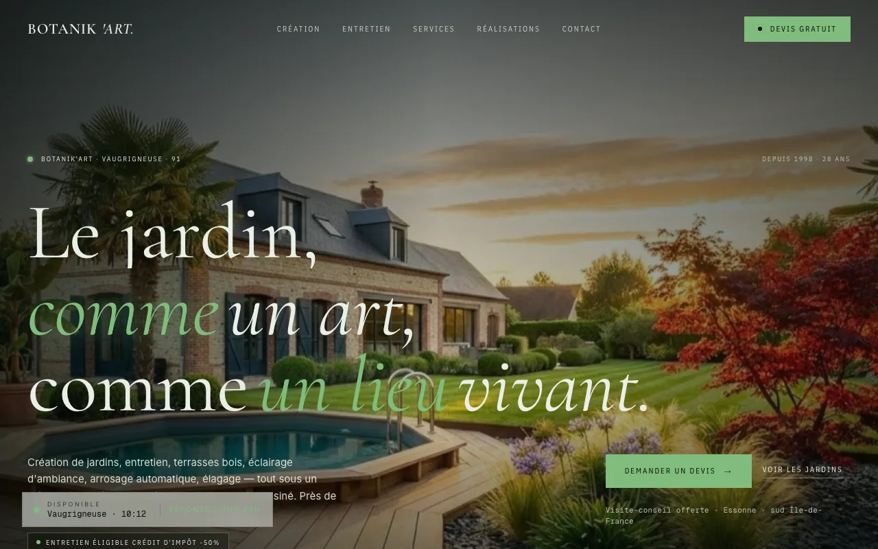 Botanik'Art — client en production